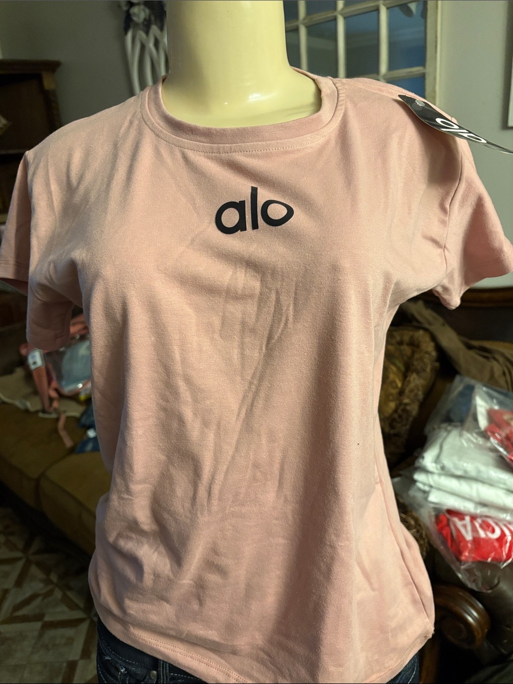 Alo Logo Pink Tee